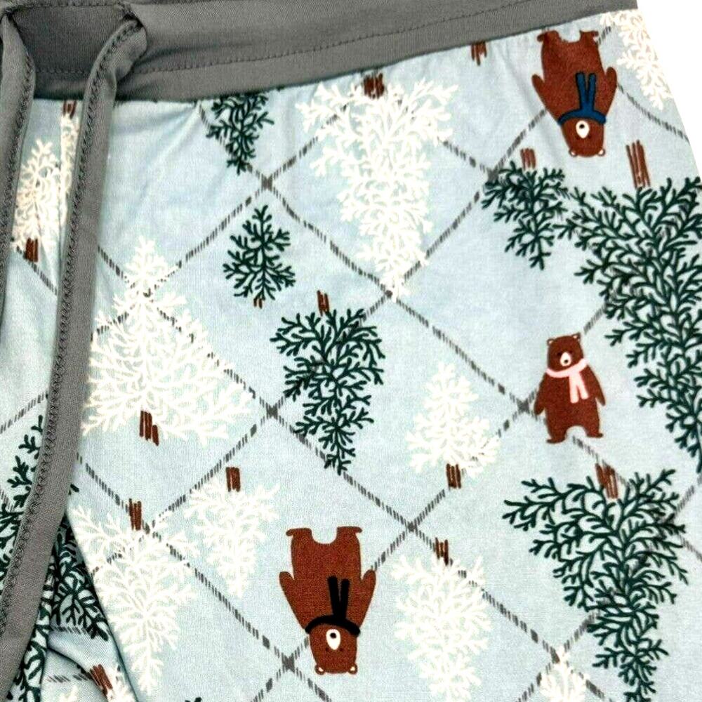 INK + IVY NWT Women's Small lounge pajama pants PJs winter bears trees snow Cute